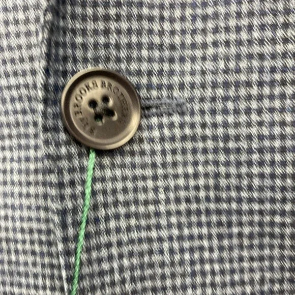 B by Brooks Brothers Mens Classic fit Sport Coat Blazer 40R Blue‎ Check F01172 - Picture 5 of 15